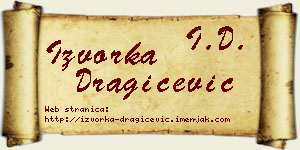 Izvorka Dragičević vizit kartica